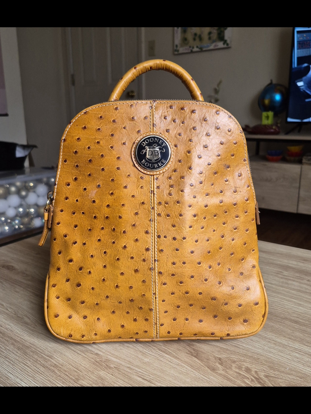 Dooney & Bourke Ostrich Leather Mini Backpack